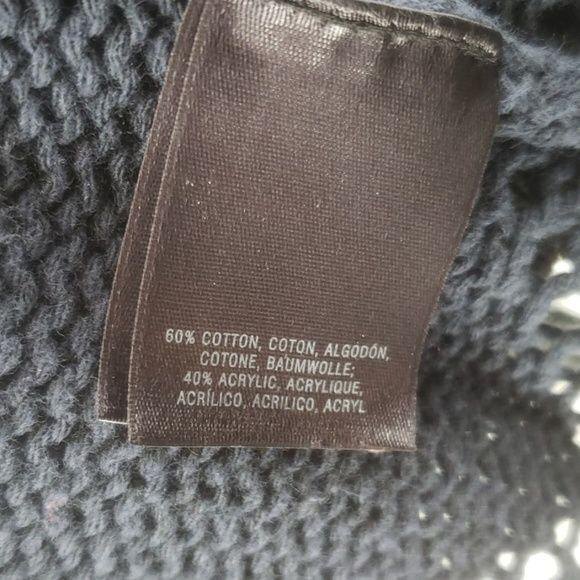 Anthropologie Angel of the North Navy Blue Cardigan Poncho Size Medium/Large - Picture 10 of 11